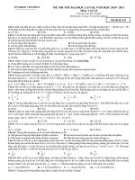 De thi thu DH chuyen Thai Binh