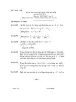 Đề + đáp án thi học sinh giỏi Toan11(2011) Thái Nguyên