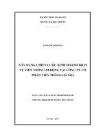 Xây dựng chiến lược kinh doanh dịch vụ viễn thông di động tại Công ty cổ phần viễn thông Hà Nội