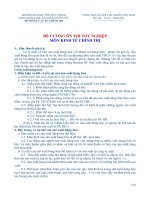 Đề cương ôn tập lớp TCLLCT kinh tế chính trị