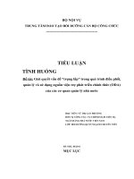 luận văn quản trị nhân lực Giải quyết vấn đề trùng lắp” trong quá trình điều phối, quản lý và sử dụng nguồn viện trợ phát triển chính thức (ODA) của các cơ quan quản lý nhà nước
