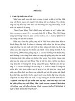 tóm tắt luận án Nghiên cứu một số đặc điểm sinh vật học, sinh thái học của con lại giữa giống ong nội Đồng Văn với giống ong nội địa phương (Apis cerana indica Fabricius) ở một số tỉnh miền Bắc Việt Nam