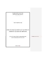 Công tác đào tạo nhân lực tại Công ty TNHH MTV Lọc hoá dầu Bình Sơn