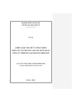 Chiến lược thu hút và phát triển nhân lực tại Nhà máy Lọc dầu Dung Quất - Công ty TNHH MTV Lọc Hoá dầu Bình Sơn