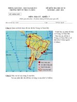 Đề thi học kỳ II - môn Địa Lý - 2010-2011