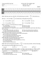 Ôn tập và thi thử đại học mới nhất