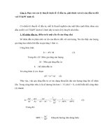 Cau 2_Dựa vào các lý thuyết kinh tế về đầu tư, giải thích vai trò của đầu tư đối với TT&PT kinh tế.