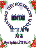 Tập làm văn: Nghe và trả lời câu hỏi