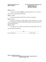 Đề thi chọn HSG lớp 9 năm học 2010-2011