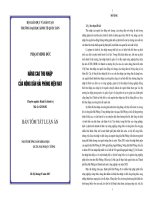 luận án tiến sĩ kinh tế nâng cao thu nhập của nông dân hải phòng hiện nay