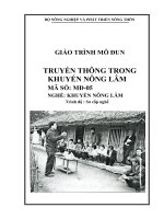 giáo trình mô đun truyền thông trong khuyến nông lâm