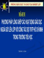 Phương pháp lồng ghép các hoạt động giáo dục ngoài giờ lên lớp với công tác đội TNTP Hồ Chí Minh trong trường tiểu học