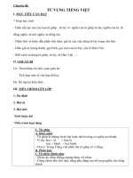 Giáo án dạy thêm môn Ngữ văn lớp 7