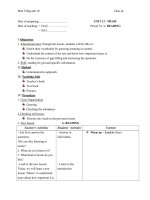 Giáo án Tiếng Anh 10 unit 12 Music