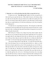 THI TRẮC NGHIỆM KẾT HỢP VỚI TỰ LUẬN  MỘT HÌNH THỨC KIỂM TRA TÍCH CỰC VÀ MANG TÍNH ĐẶC THÙ