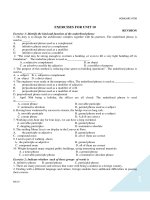 Architecture English Exercise Unit 10