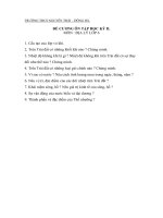 Đề cương ôn tập môn địa lý lớp 6 HK II ( 2010-2011)