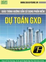 Tuyển tập bài tập thực hành sử dụng phần mềm dự toán GXD