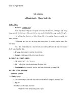 Giáo án bài Tỏ lòng Ngữ văn 10