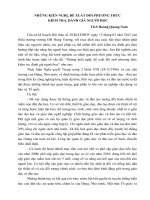 NHỮNG KIẾN NGHỊ, ĐỀ XUẤT ĐỐI PHƯƠNG THỨC kiểm tra đánh giá người học