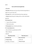 Giáo án bài Lịch sự khi đến nhà người khác