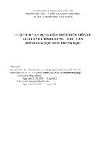TÍCH  HỢP KIẾN THỨC CÁC MÔN TOÁN, ĐỊA LÍ, LỊCH SỬ, GDCD, ... VÀO TÌNH HUỐNG BẢO VỆ CHỦ QUYỀN BIỂN ĐẢO VIỆT NAM