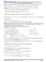 Tổng hợp các dạng toán về phương trình đường thẳng trong các đề thi thử có lời giải