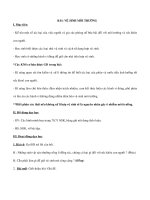 giáo án môn Tự nhiên và Xã hội lớp 3 bài “Vệ sinh môi trường”