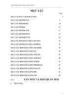 Thí nghiệm hóa kỹ thuật môi trường