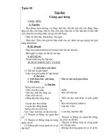 giáo án lớp 3 tuần 10 môn tiếng việt