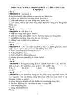 BỘ đề TRẮC NGHIỆM môn hóa lớp 11  (cơ BẢN+NÂNG CAO) có đáp án
