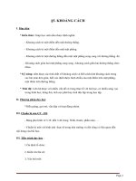 Giáo án bài Khoảng cách Hình học 11