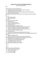 CAU HOI TRAC NGHIEM KHACH QUAN MON CHINH TRI NGHỀ