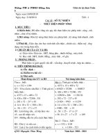 giao an tu chon toan 6 hk1