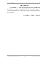 Chuyên đề tốt nghiệp kế toán chi doanh thu và xác định kết quả kinh doanh tại công ty TNHH TM và DV AQUAVINA