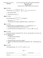 Đề thi vào THPT tỉnh Thái Bình 06-07