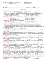 đề thi hkII môn lí lớp 10 có ma trận (mới)