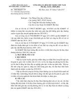 Hướng dẫn công tác TĐKT năm học 2010-2011