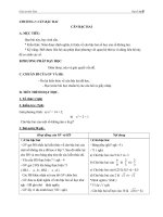 Giáo án Căn bậc hai Đại số 9