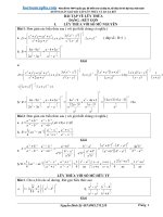 Bài tập hàm số mũ – lôgarit (nâng cao) có lời giải Nguyễn Đình Sỹ