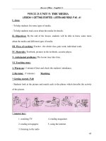 Giáo án Tiếng Anh 9 Unit 5 The Media