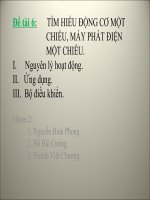 TÌM HIỂU ĐỘNG cơ một CHIỀU, máy PHÁT điện một CHIỀU