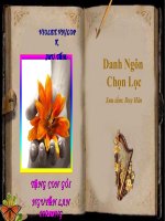 DANH NGÔN CHỌN LỌC- CÓ NHẠC NỀN
