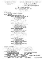 Đề cương Tin 6 HKII (TL+TN)