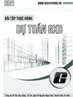 Bài tập thực hành dự toán xây dựng