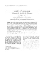 Nghĩa của câu và nghĩa của phát ngôn