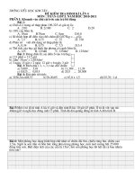 Đề kiểm tra Toán Cuối năm học 2010-2011