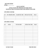 Bao cao so lieu cuoi nam học