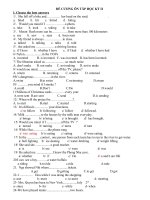 ĐỀ CƯƠNG ÔN TẬP HKII- TIẾNG ANH8 (2010-2011)