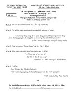 ĐỀ THI LAI HOC K 2 KHỐI 11_ĐÁP ÁN